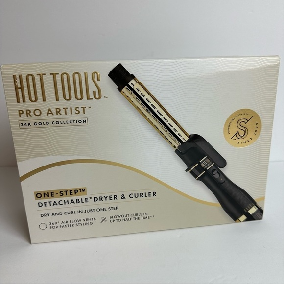 Hot Tools One-Step Detachable Dryer & Curler Blow Dry Curling Iron Styler NEW - Picture 1 of 9